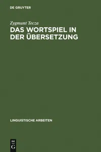 Das Wortspiel in der Übersetzung_cover