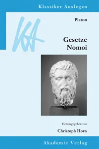 Platon: Gesetze/Nomoi_cover