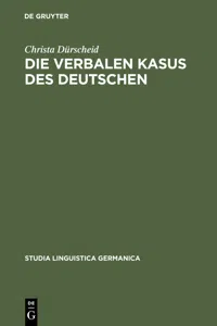 Die verbalen Kasus des Deutschen_cover