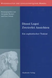 Dissoi Logoi. Zweierlei Ansichten_cover