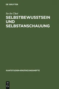 Selbstbewußtsein und Selbstanschauung_cover