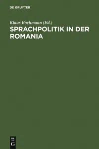 Sprachpolitik in der Romania_cover