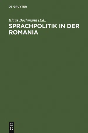 Sprachpolitik in der Romania