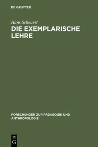 Die exemplarische Lehre_cover