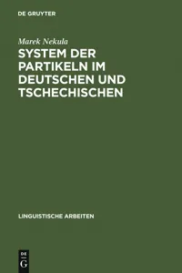 System der Partikeln im Deutschen und Tschechischen_cover