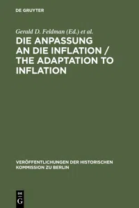 Die Anpassung an die Inflation / The Adaptation to Inflation_cover