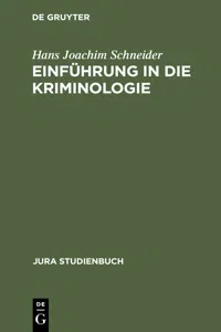 Einführung in die Kriminologie_cover