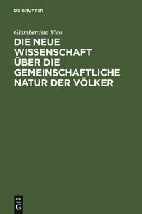 Die neue Wissenschaft über die gemeinschaftliche Natur der Völker_cover