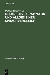 Deskriptive Grammatik und allgemeiner Sprachvergleich_cover