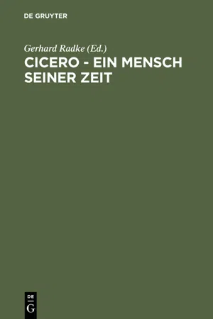 Cicero - Ein Mensch seiner Zeit