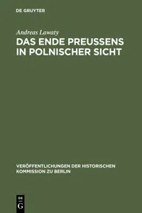 Das Ende Preußens in polnischer Sicht_cover