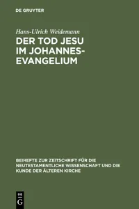 Der Tod Jesu im Johannesevangelium_cover