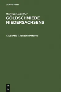 Goldschmiede Niedersachsens_cover