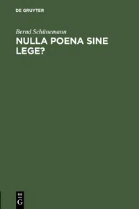 Nulla poena sine lege?_cover