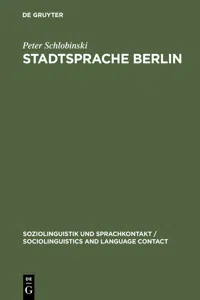 Stadtsprache Berlin_cover