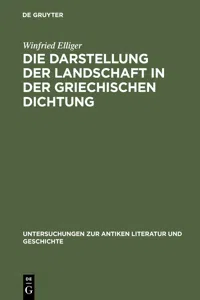 Die Darstellung der Landschaft in der griechischen Dichtung_cover