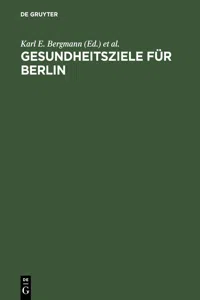 Gesundheitsziele für Berlin_cover