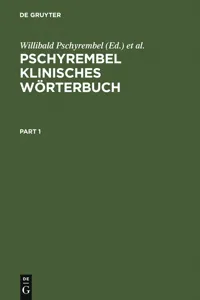 Pschyrembel klinisches Wörterbuch_cover