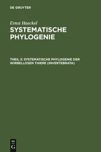 Systematische Phylogenie der wirbellosen Thiere_cover