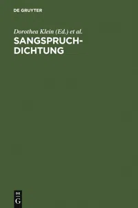 Sangspruchdichtung_cover