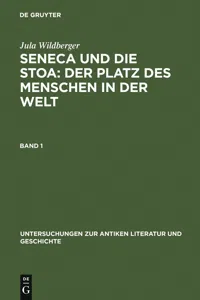 Seneca und die Stoa: Der Platz des Menschen in der Welt_cover