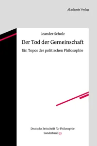 Der Tod der Gemeinschaft_cover