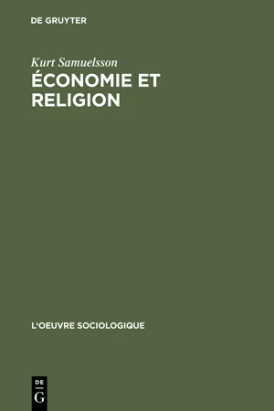 Économie et religion