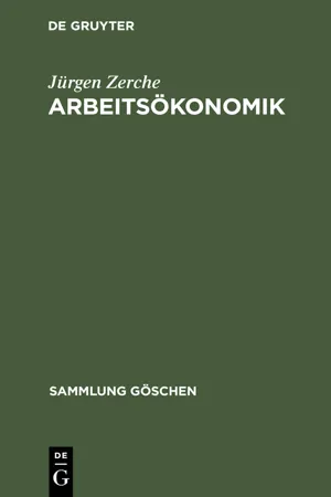 Arbeitsökonomik