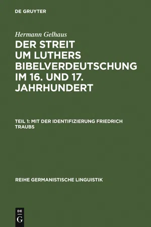 Mit der Identifizierung Friedrich Traubs