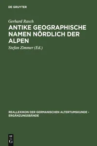 Antike geographische Namen nördlich der Alpen_cover