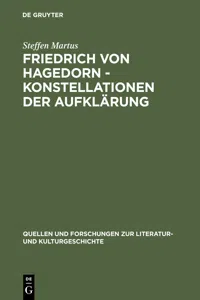 Friedrich von Hagedorn - Konstellationen der Aufklärung_cover