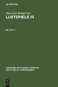 Lustspiele III. Erster Teil_cover