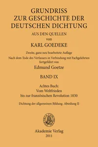 Achtes Buch: Vom Weltfrieden bis zur französischen Revolution 1830_cover