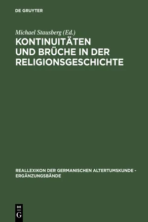 Kontinuitäten und Brüche in der Religionsgeschichte