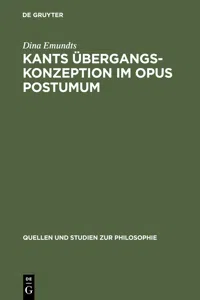 Kants Übergangskonzeption im Opus postumum_cover