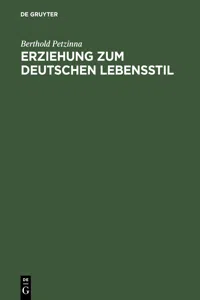 Erziehung zum deutschen Lebensstil_cover