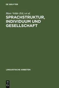 Sprachstruktur, Individuum und Gesellschaft_cover