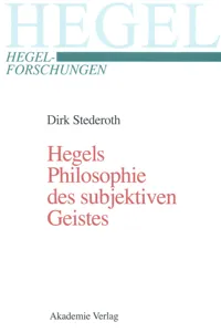 Hegels Philosophie des subjektiven Geistes_cover