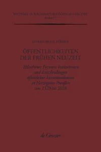 Öffentlichkeiten der Frühen Neuzeit_cover