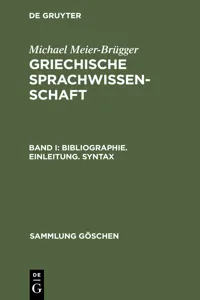 Bibliographie. Einleitung. Syntax_cover