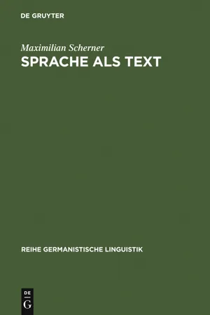 Sprache als Text