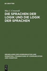 Die Sprachen der Logik und die Logik der Sprache_cover