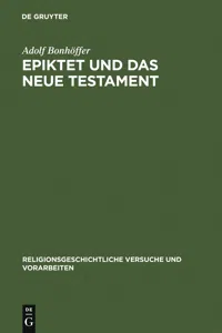 Epiktet und das Neue Testament_cover