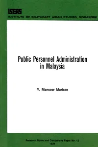 Public Personnel Administration in Malaysia_cover