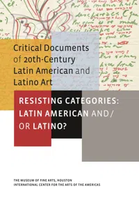 Resisting Categories: Latin American and/or Latino?_cover