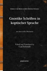 Gnostike Schriften in koptischer Sprache_cover