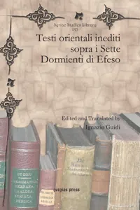 Testi orientali inediti sopra i Sette Dormienti di Efeso_cover