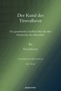 Der Kural des Tiruvalluver_cover