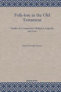 Folk-lore in the Old Testament_cover