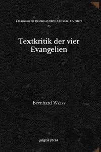 Textkritik der vier Evangelien_cover